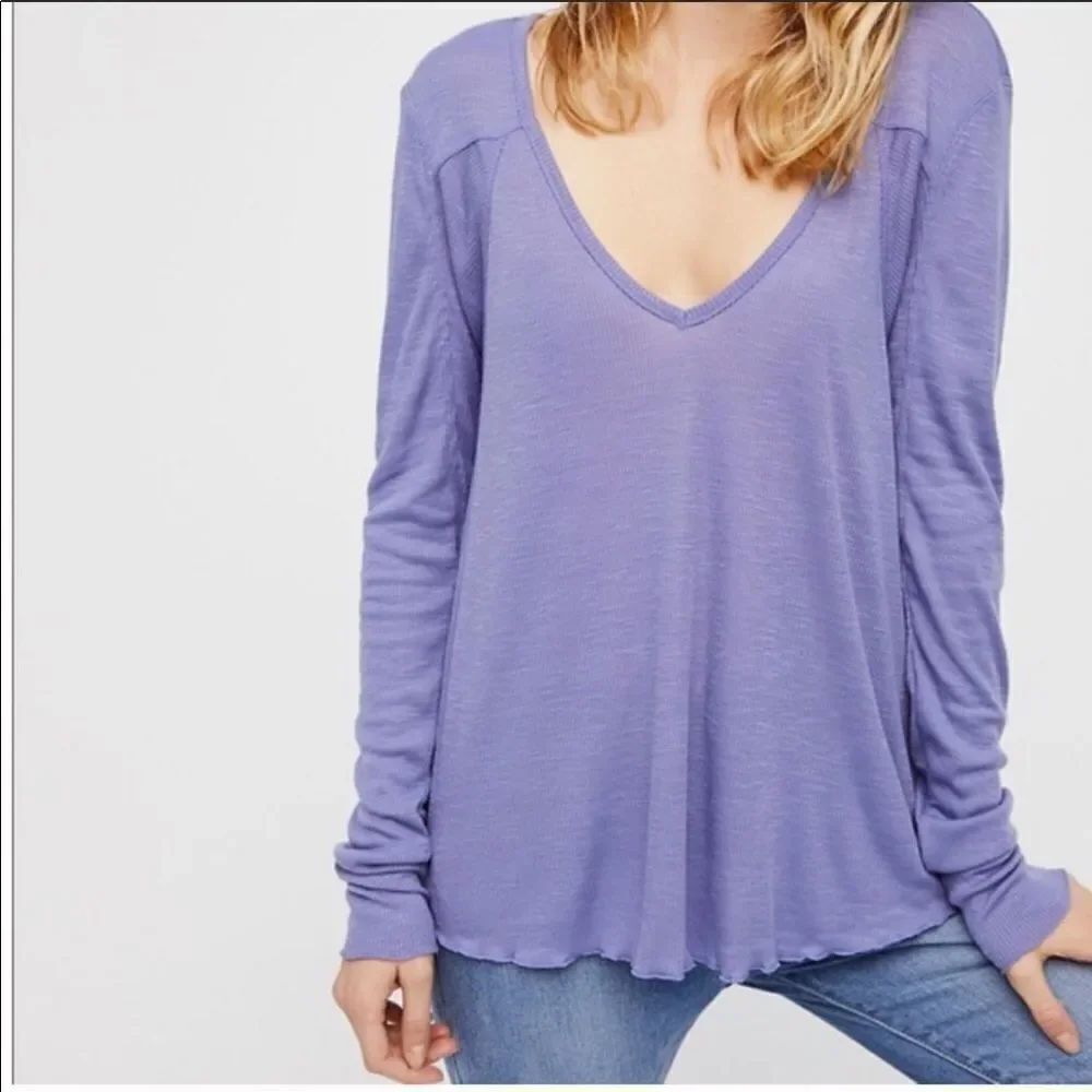 FREE PEOPLE | Rock the Boat Long Sleeve Top Small